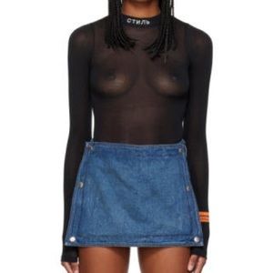 Heron Preston Black 'Style' Bodysuit